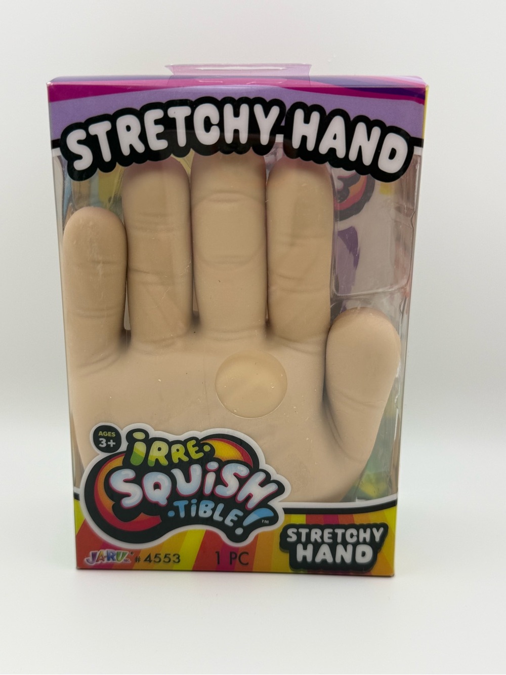 Stretchy crunch texture Hand Sensory Toy - Beige Irresquishable Squish